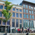 The line of people waiting to get into Anne Frank's House (1112 visits) Anne Frank House is a very popular museum dedicated to Anne Frank The line of people waiting to get into Anne Frank's House